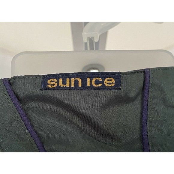 Vintage Sunice Golf Men Full Zip Vented Windbreaker Navy Green Urban XL Hip Hop - Picture 9 of 12